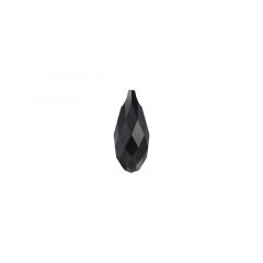 Carezza Briolette single stone "Brillante crystal" "Jet" 17mm