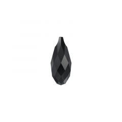 Carezza Briolette single stone "Brillante crystal" "Jet" 21mm