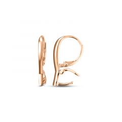 Carezza earhook Plano for M&L stones (925/1Mrosegold-plated)