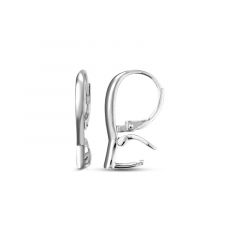 Carezza earhook Plano for M&L stones (925/rhod-plated)