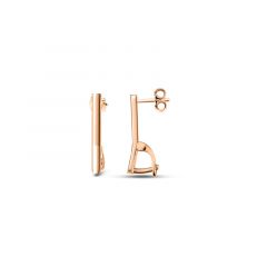 Carezza earstud Plano for M&L stones (925/1Mrosegold-plated)