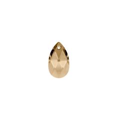 Carezza Pera single stone "Brillante crystal" "Golden Shadow" 16mm