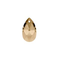Carezza Pera single stone "Brillante crystal" "Golden Shadow" 22mm