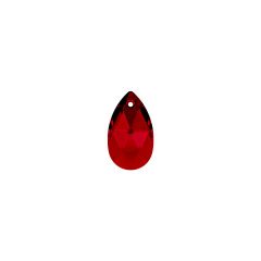 Carezza Pera single stone "Brillante crystal" "Scarlet" 16mm