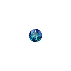 Carezza Tonda single stone "Brillante crystal" "Bermuda Blue" 10mm