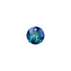 Carezza Tonda single stone "Brillante crystal" "Bermuda Blue" 14mm