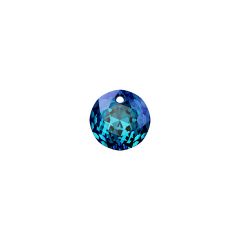 Carezza Tonda single stone "Brillante crystal" "Bermuda Blue" 14mm