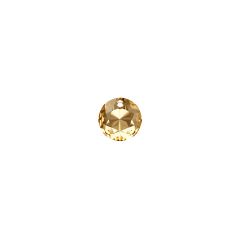 Carezza Tonda single stone "Brillante crystal" "Golden Shadow" 10mm