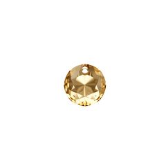 Carezza Tonda single stone "Brillante crystal" "Golden Shadow" 14mm