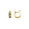 MY iMenso Creoli creol "Allegro CZ 14mm" Conseal (925/1Mgold-ptd)