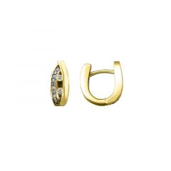 MY iMenso Creoli creol "Allegro CZ 14mm" Conseal (925/1Mgold-ptd)