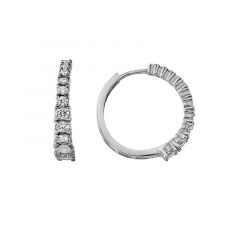MY iMenso Creoli creol "Allianze CZ 22mm" (925/rhod-plated)