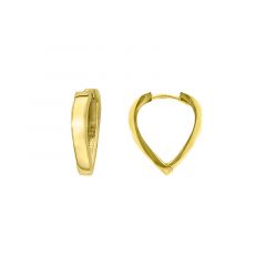 MY iMenso Creoli creol "Cuore 18mm" (925/1Mgold-ptd)