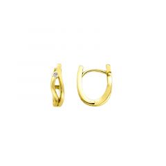 MY iMenso Creoli creol "Deli CZ 14mm" Conseal (925/1Mgold-ptd)