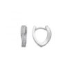 MY iMenso Creoli oorringen "Double CZ 17mm" (925/rhod-plated)