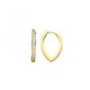 MY iMenso Creoli oorring "Dritto CZ 20,5mm" 9251Mgold-ptd)