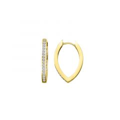 MY iMenso Creoli oorring "Dritto CZ 20,5mm" 9251Mgold-ptd)