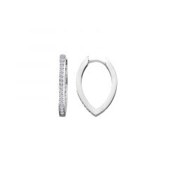 MY iMenso Creoli oorring "Dritto CZ 20,5mm" (925/rhod-plated)