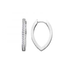 MY iMenso Creoli creol "Dritto CZ 24mm" (925/rhod-plated)