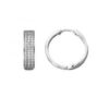 MY iMenso Creoli creol "File Triple CZ 21mm" (925/rhod-plated)