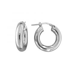 MY iMenso Creoli creol "Filo 5x21,5mm" (925/rhod-plated)