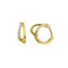 MY iMenso Creoli oorring "Frivolo CZ 16,5mm" 9251Mgold-ptd)