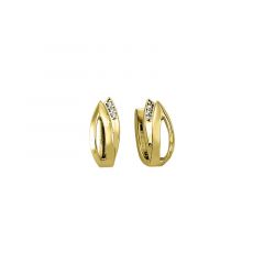 MY iMenso Creoli creol "Giglio 14mm" Conseal (925/1Mgold-plated)