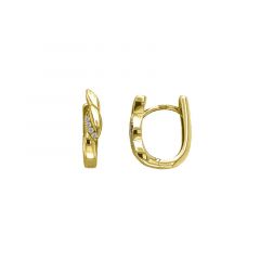 MY iMenso Creoli creol "Girato CZ 16,5mm" Conseal (925/1Mgold-ptd)