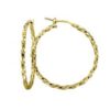 MY iMenso Creoli creol "Gitorno 2x33mm" (925/1Mgold-plated)