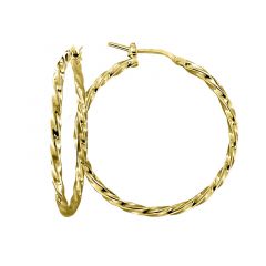 MY iMenso Creoli creol "Gitorno 2x33mm" (925/1Mgold-plated)