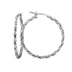 MY iMenso Creoli creol "Gitorno 2x33mm" (925/rhod-plated)