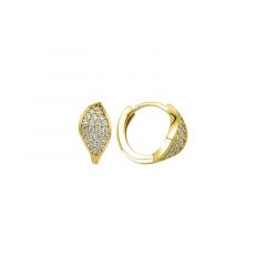MY iMenso Creoli creol "Lama CZ 13mm" (925/1Mgold-ptd)