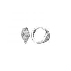 MY iMenso Creoli creol "Lama CZ 13mm" (925/rhod-plated)