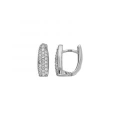 MY iMenso Creoli creol "Menhir CZ 14mm" Conseal (925/rhod-plated)