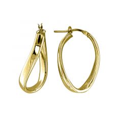 MY iMenso Creoli creol "Onda 4x28mm" (925/1Mgold-plated)