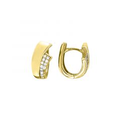 MY iMenso Creoli creol "Onda CZ 18mm" Conseal (925/1Mgold-ptd)
