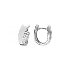 MY iMenso Creoli creol "Onda CZ 18mm" Conseal (925/rhod-plated)