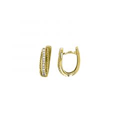 MY iMenso Creoli creol "Parlato CZ 14,5mm" Conseal (925/1Mgold-ptd)