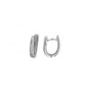 MY iMenso Creoli creol "Parlato CZ 14,5mm" Conseal (925/rhod-plated)