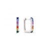 MY iMenso Creoli creol "Piazza rainbow CZ 17mm" (925/rhod-plated)