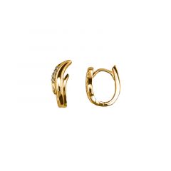 MY iMenso Creoli creol "Piegato 15mm" Conseal (925/1Mgold-plated)