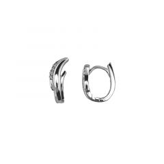 MY iMenso Creoli creol "Piegato 15mm" Conseal (925/rhod-plated)
