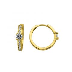 MY iMenso Creoli oorring"Presente CZ 20mm" 9251Mgold-ptd)