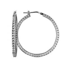 MY iMenso Creoli creol "Quamodi 2,3x36mm" (925/rhod-plated)