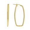 MY iMenso Creoli creol "Super-ellissi 2x40mm" (925/1Mgold-plated)