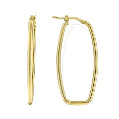 MY iMenso Creoli creol "Super-ellissi 2x40mm" (925/1Mgold-plated)