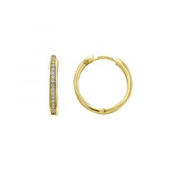 MY iMenso Creoli creol "Tennis CZ 18mm" (925/1Mgold-ptd)