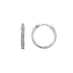 MY iMenso Creoli creol "Tennis CZ 18mm" (925/rhod-plated)