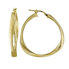 MY iMenso Creoli creol "Tor"Trian 4x36mm" (925/1Mgold-plated)