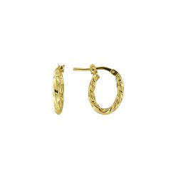 MY iMenso Creoli creol "Torvale 2x15mm" (925/1Mgold-plated)